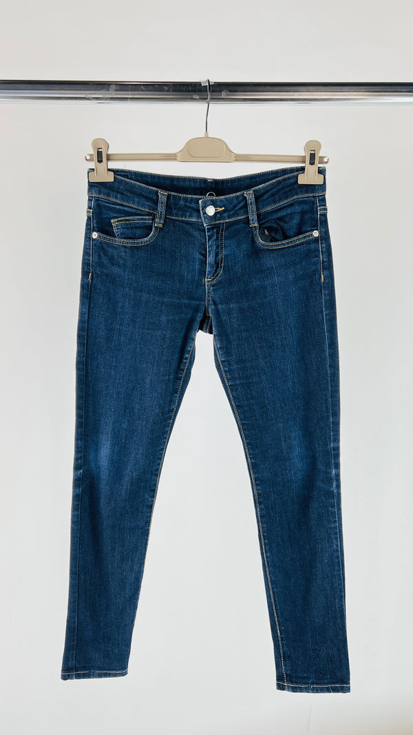 Jeans slim con ricamo
