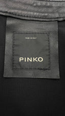 Giacca in pelle fit aderente Pinko