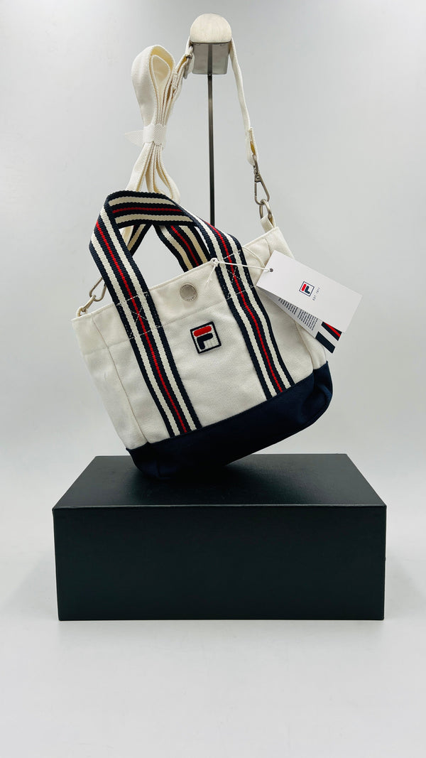 Borsa in tela con cartellino