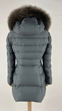 Piumino con cappuccio bordo pelliccia PRADA