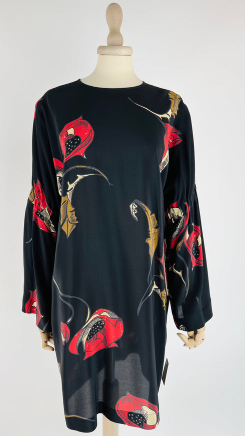 Abito corto maxi fiori