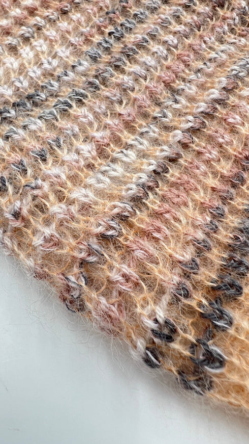 Abito in maglia fiammata