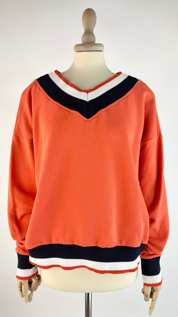 Felpa in stile college