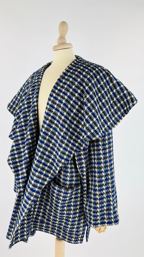 Caban pied de poule vintage