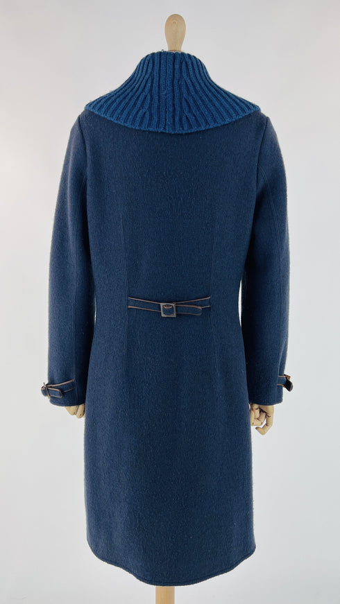 Cappotto in cashmere collo maglia