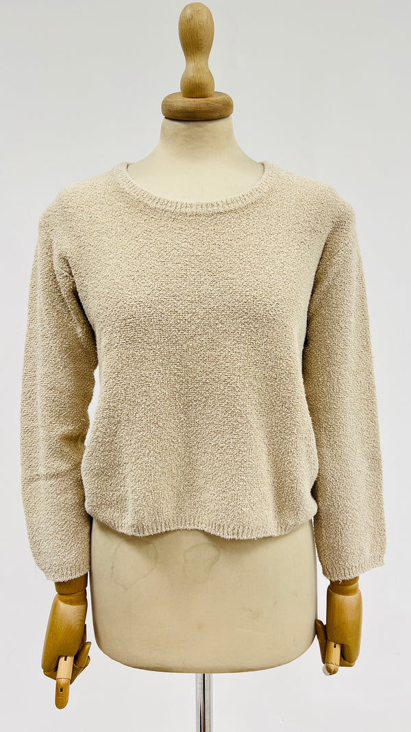 Maglia girocollo bouclé