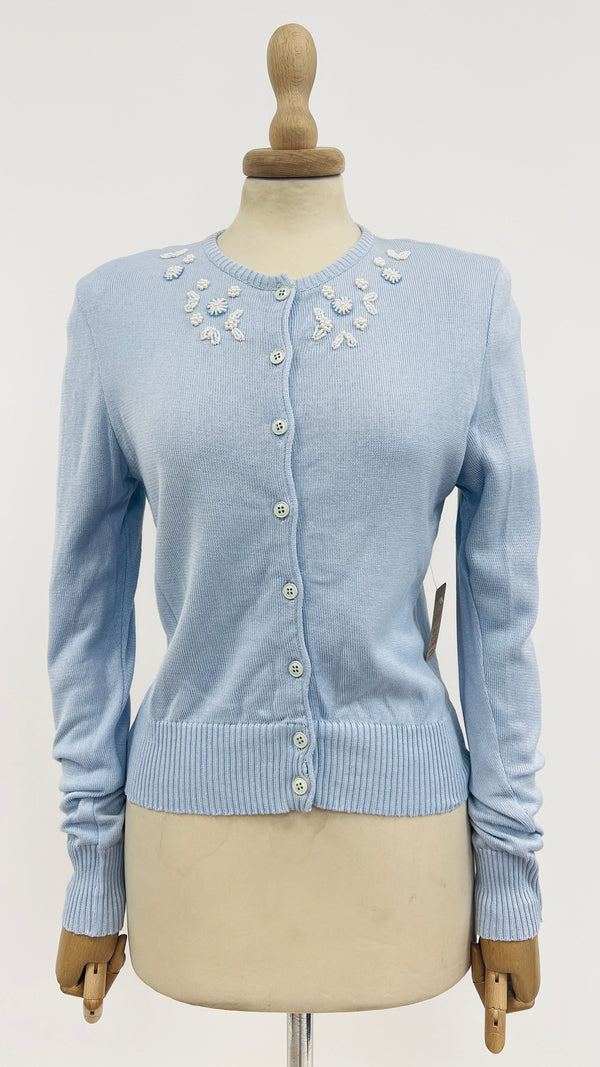 Cardigan perline ricamate