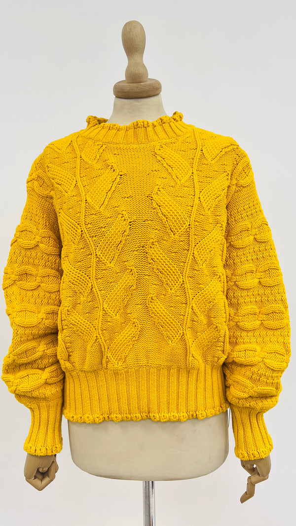 Maglione con trecce
