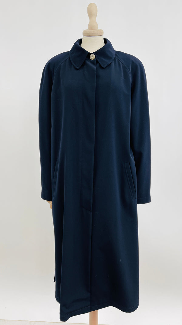 Trench raglan blu