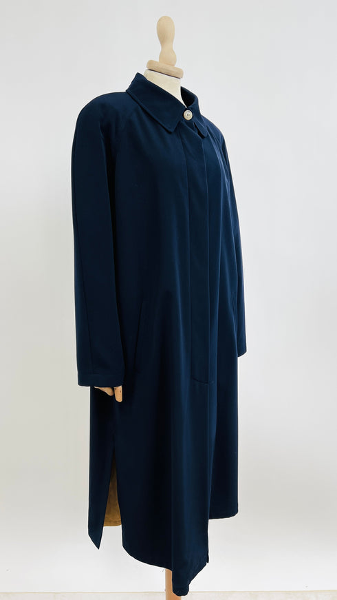 Trench raglan blu