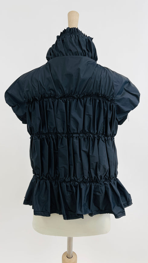 Gilet con arricci