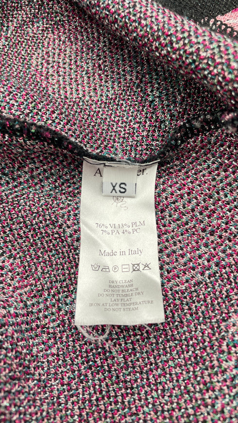 Cardigan a fiori lurex