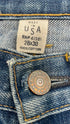 Jeans dritti stone washed