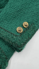 Giacca tweed verde TISSUs ungaro