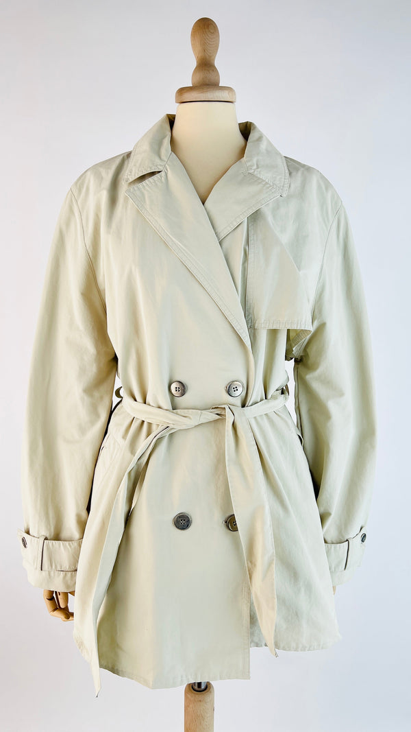 Trench corto beige