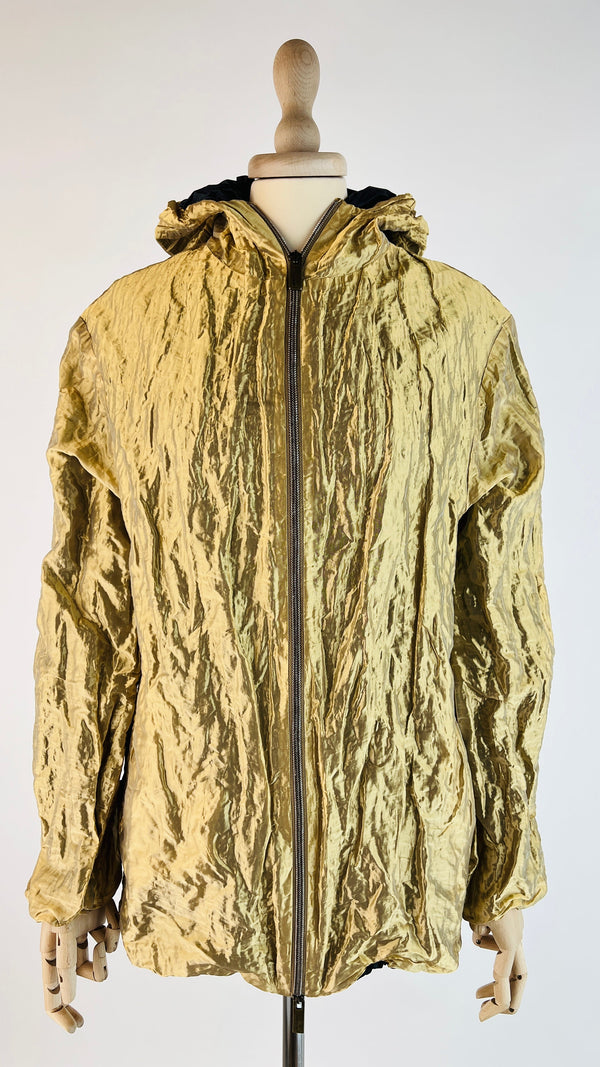 Giacca a vento dorata