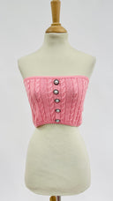 Top a fascia in cotone Giuseppe di Morabito