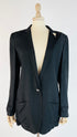 Blazer in raso nero