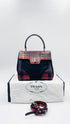 Borsa in pelle tartan