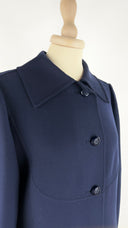 Cappotto lungo blu Maria Frigerio