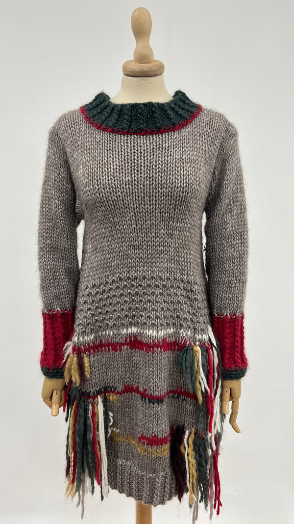 Abito corto in maglia