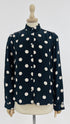Camicia blu a pois