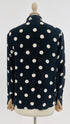 Camicia blu a pois