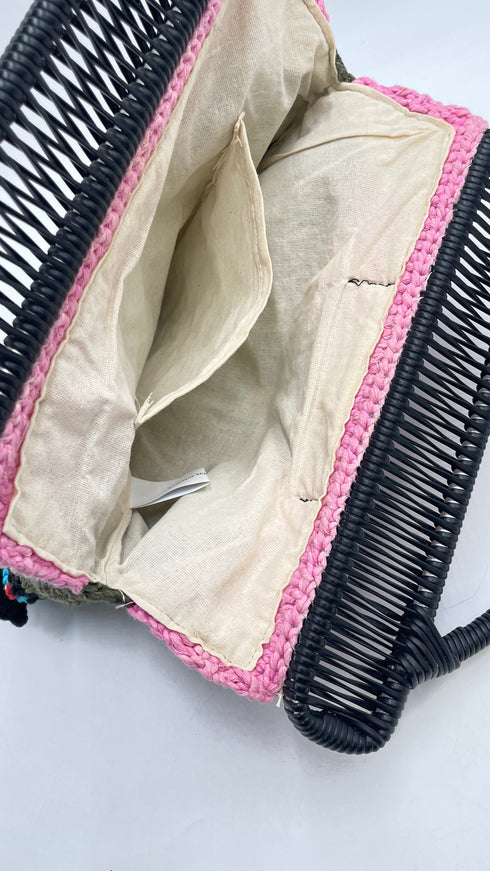 Borsa crochet a fiori