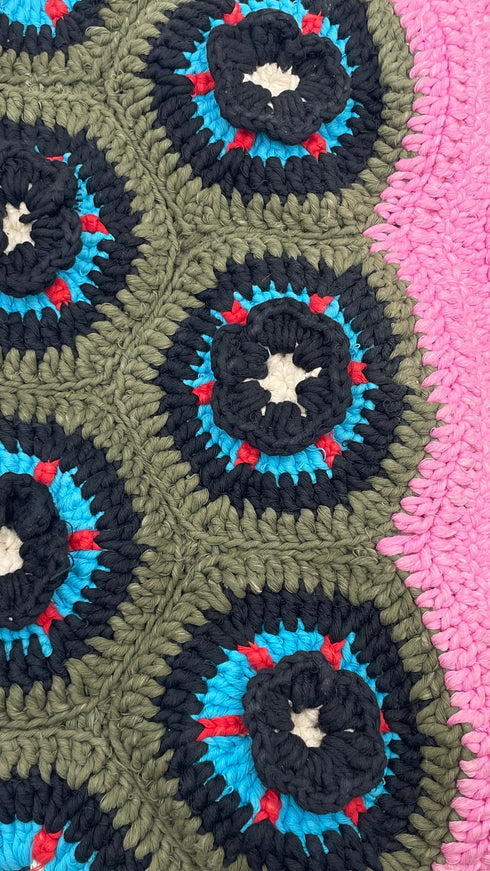 Borsa crochet a fiori