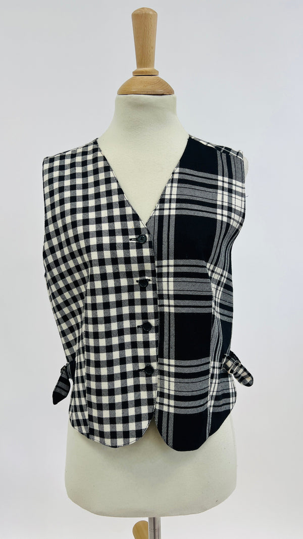 Gilet tartan e vichy