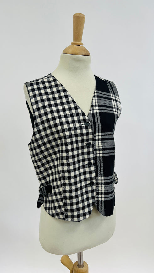 Gilet tartan e vichy