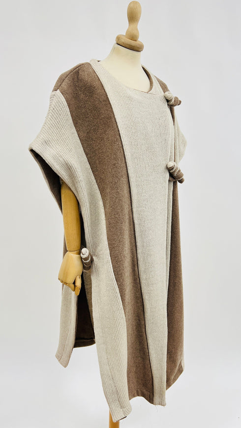 Poncho oversized maglia