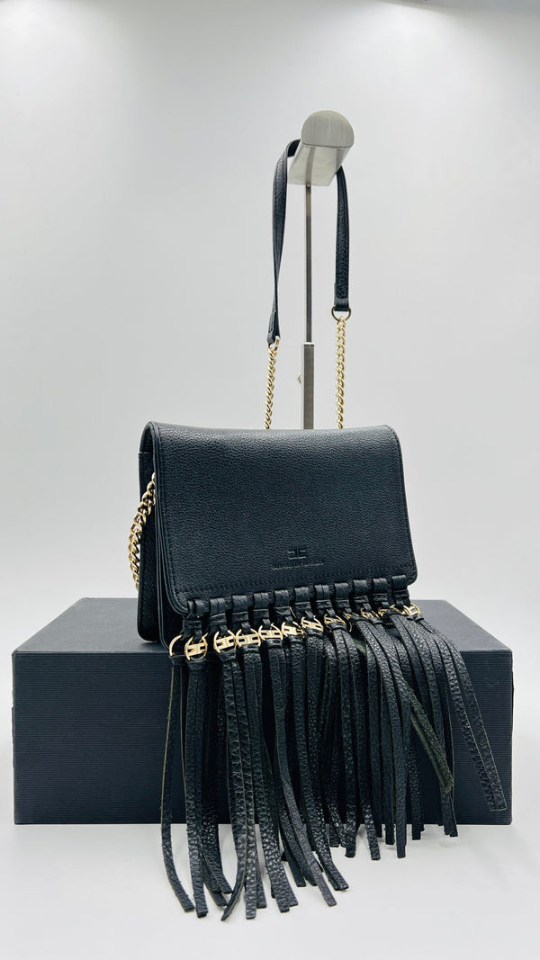 Borsa a tracolla con frange