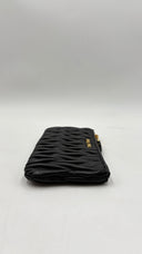 Portafogli in pelle nero Miu Miu