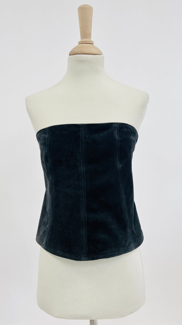 Bustino in suede