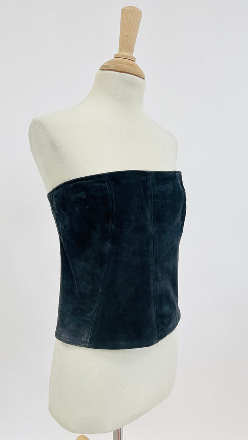 Bustino in suede