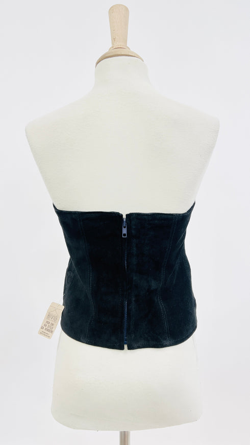 Bustino in suede