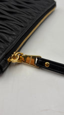 Portafogli in pelle nero Miu Miu