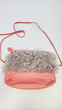 Borsa “Petal Clutch” con pelo BURBERRY PRORSUM