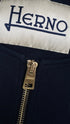 Giacca blu con zip