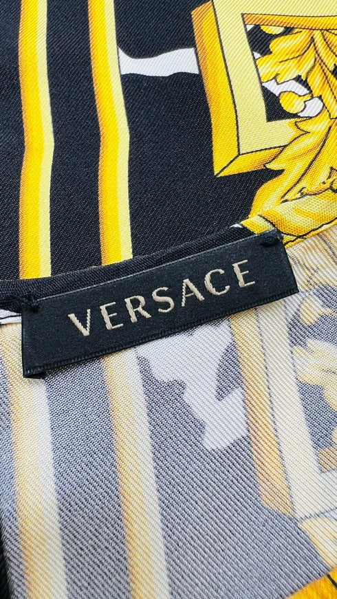 T-shirt in seta barocca