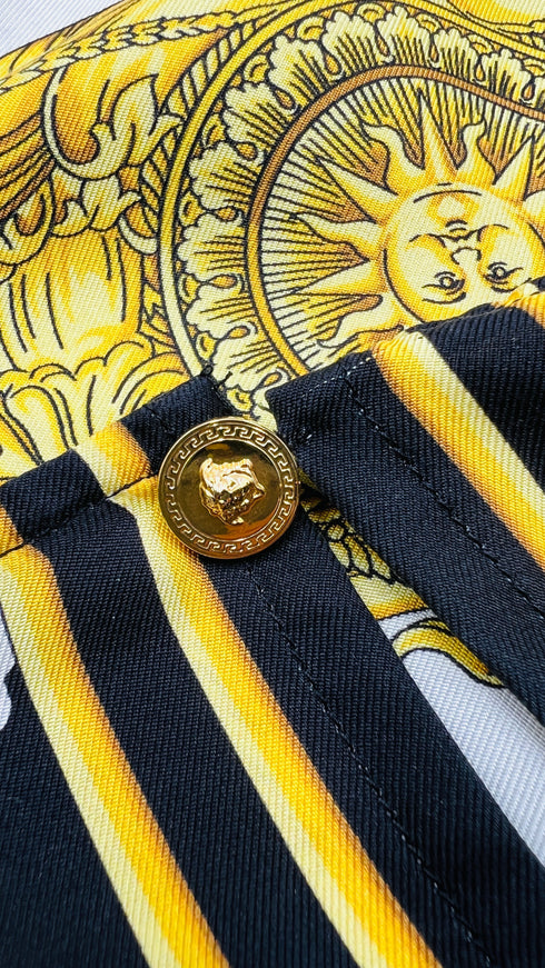 T-shirt in seta barocca