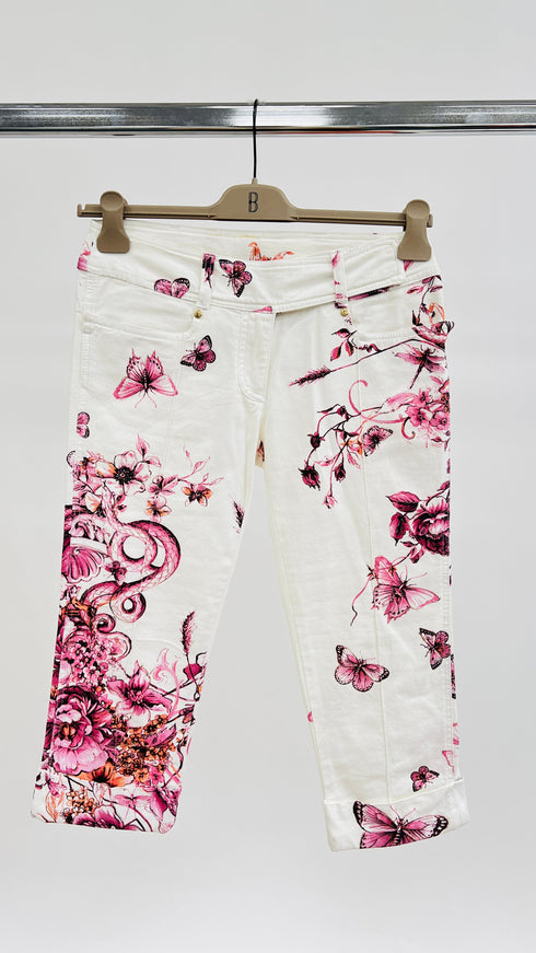 Pantalone motivo fiori