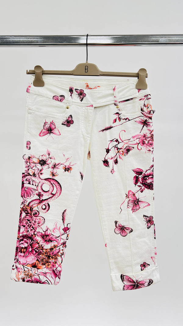 Pantalone motivo fiori