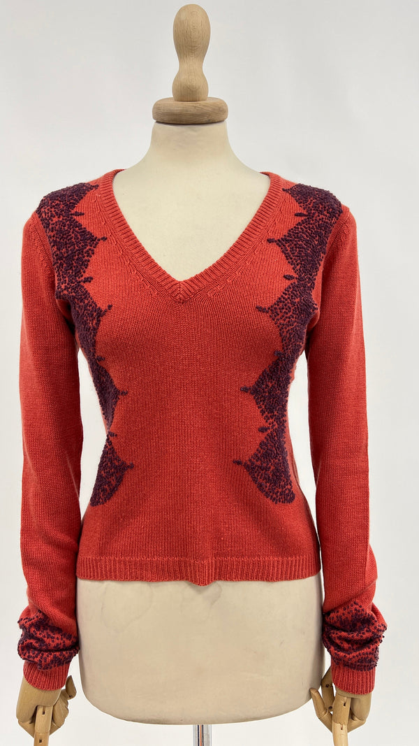 Maglia ricamata vintage