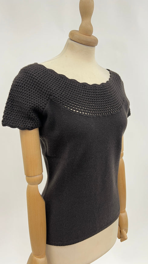 Top maglia di cashmere