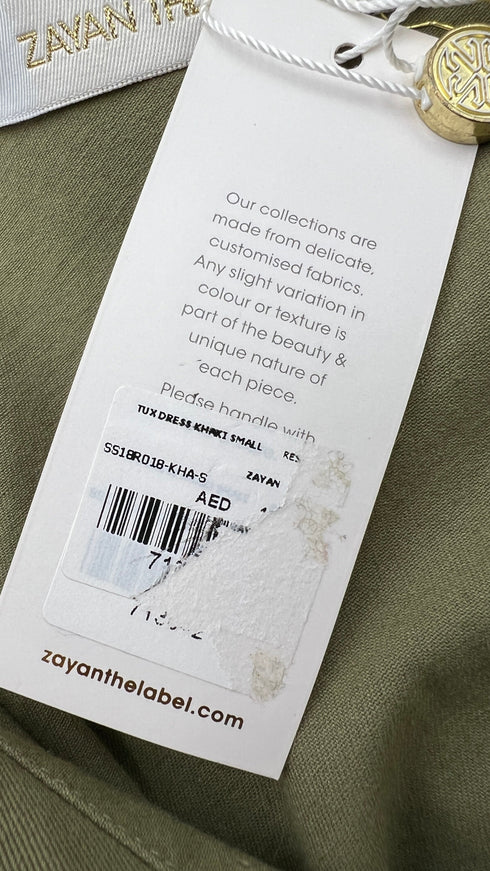 Abito midi monospalla con cartellino