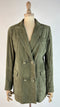 Blazer doppiopetto in suede