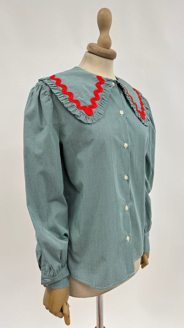 Camicia vichy maxi collo