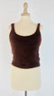 Tank-top in ecopelliccia